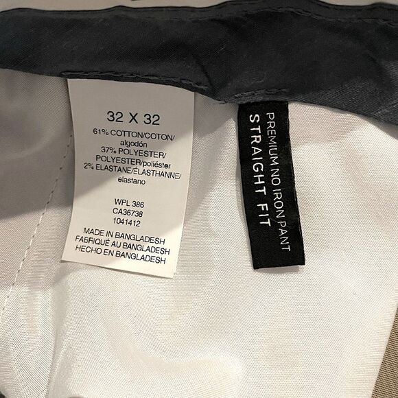 NWT! Haggar Tan Men’s Dress Slacks. Size 32 x 32. - Picture 4 of 4